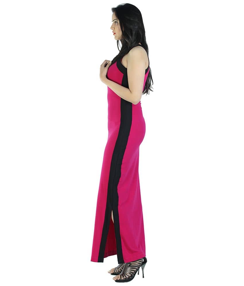pink lycra dress