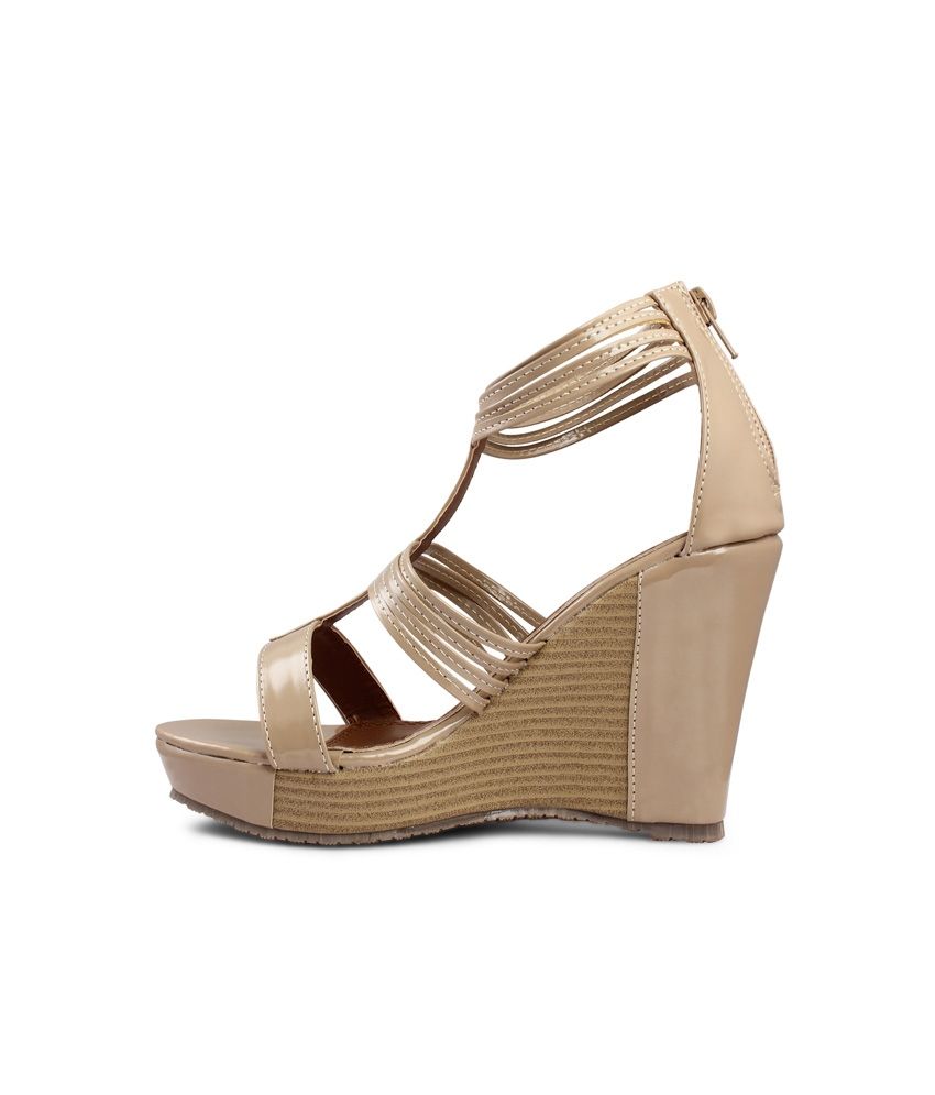 dressy beige wedges