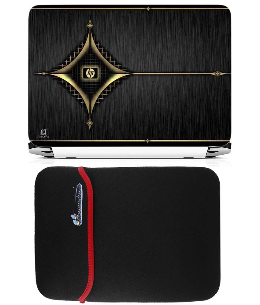 Anwesha's Reversible Laptop Sleeve With Laptop Skin 15.6 Inch Hp