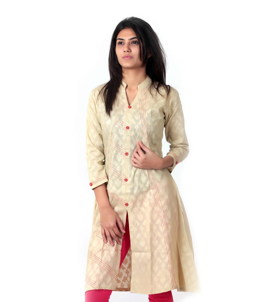 cotton border kurtis