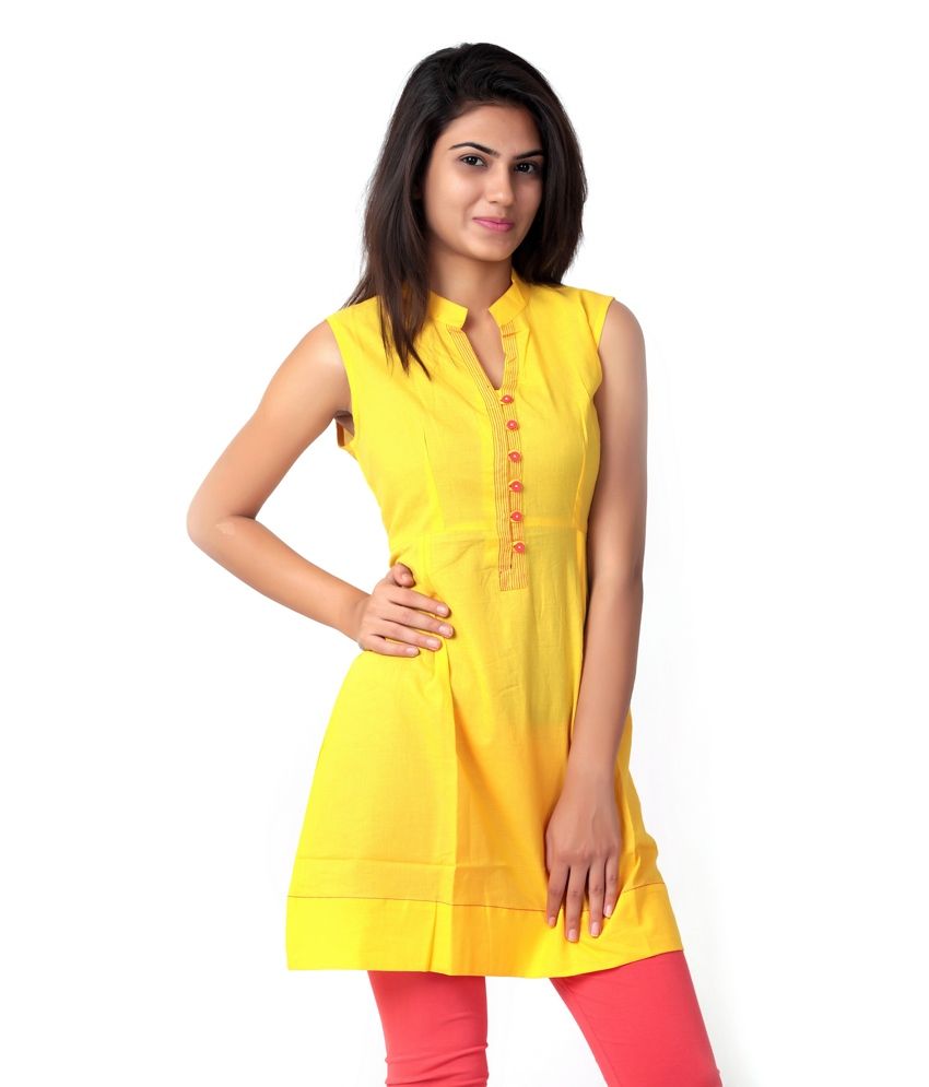 cotton border kurtis