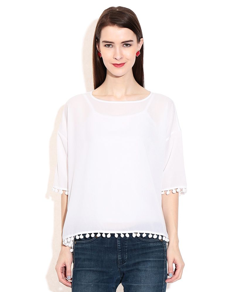 Beeldhouwer Zwerver Mis Fcuk White Polyester Tops - Buy Fcuk White Polyester Tops Online at Best  Prices in India on Snapdeal