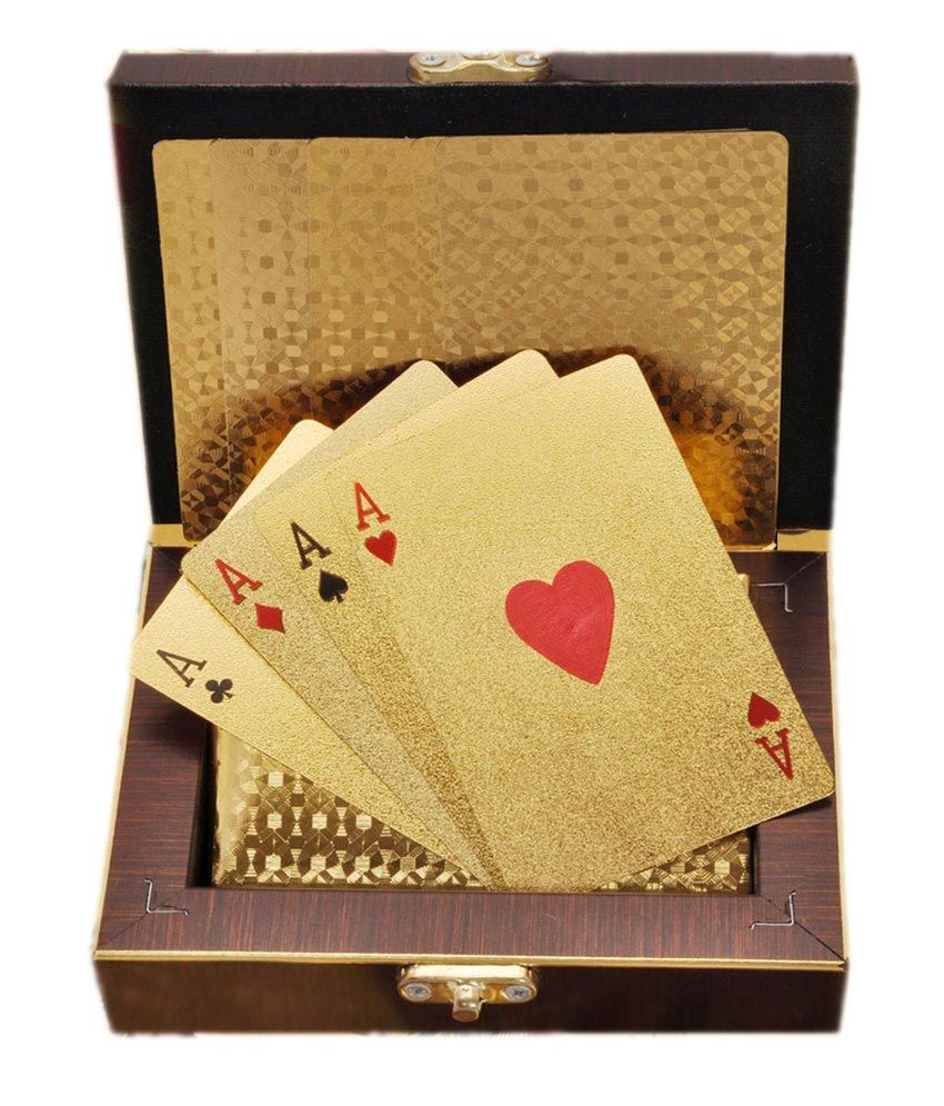 Justclik 24 Karat Gold Plated Playing Cards: Buy Online at Best Price ...