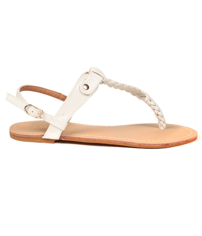 Urbane Comfortable White Sandals Price in India- Buy Urbane Comfortable White Sandals Online at 