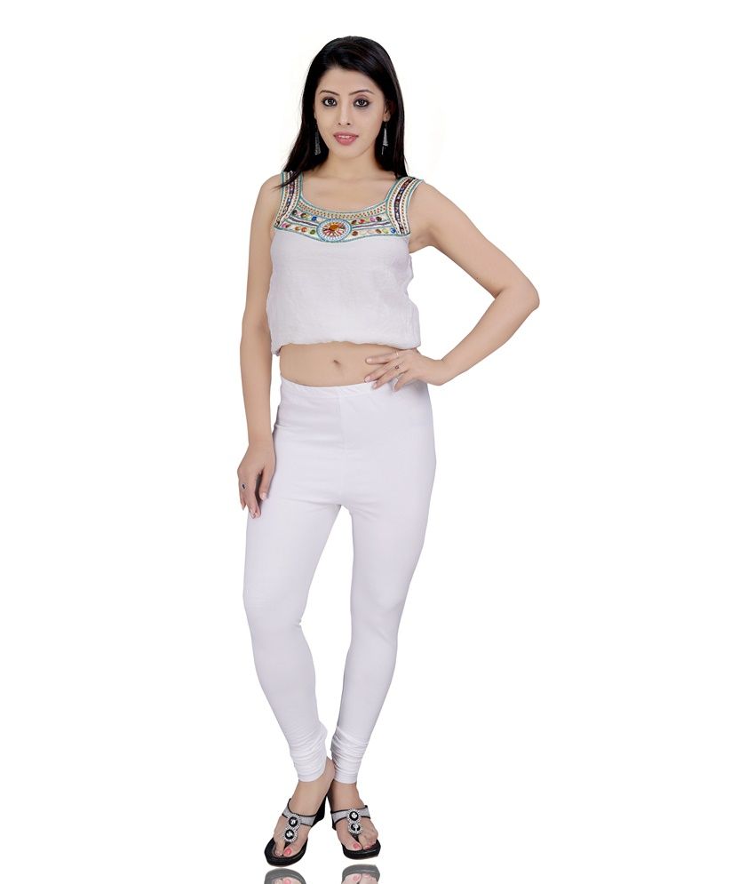 Googly Woogly White Viscose Leggings Price in India - Buy Googly Woogly ...