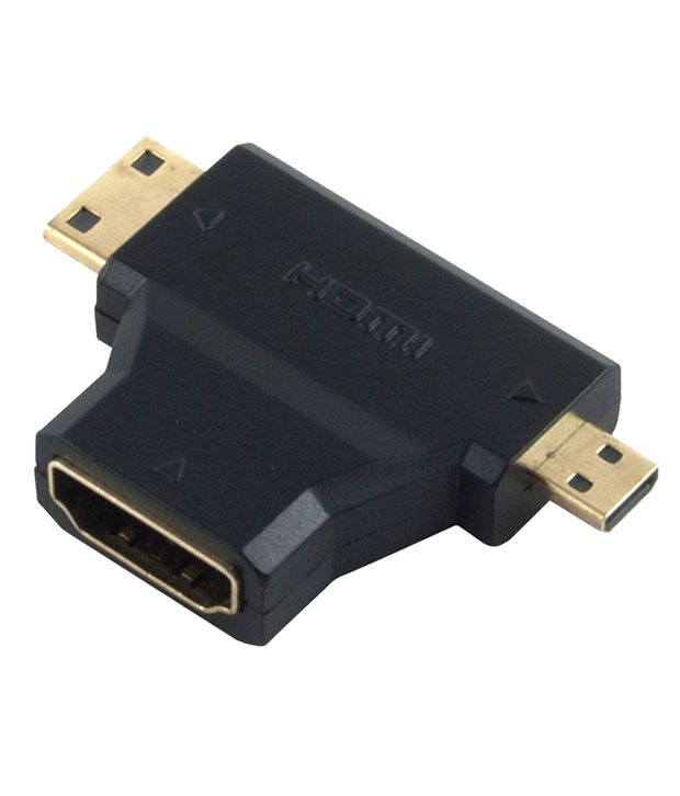 Aeoss 3-in-1 HDMI Female to Micro or Mini HDMI Male 