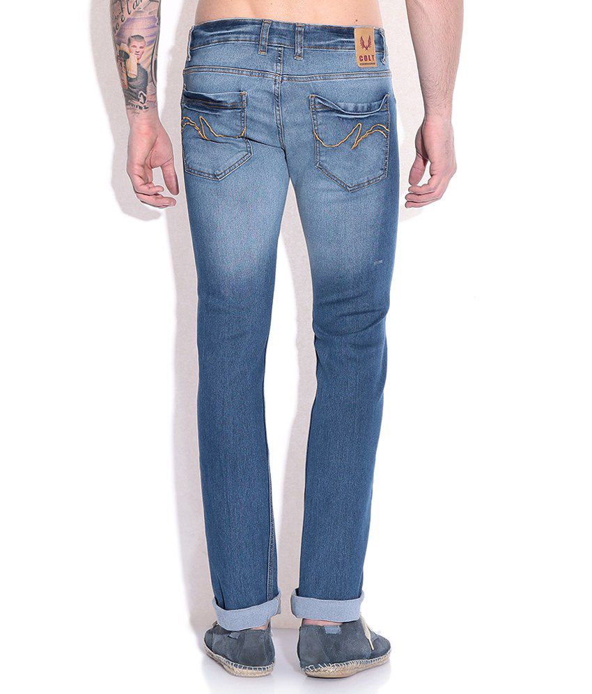 Colt Blue Slim Fit Jeans - Buy Colt Blue Slim Fit Jeans Online at Best ...