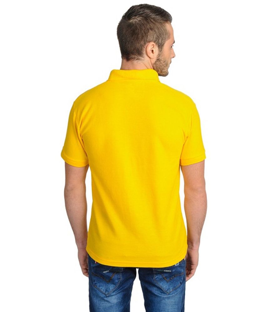 Trilex Yellow Cotton Collar Polo T-shirt - Buy Trilex Yellow Cotton ...