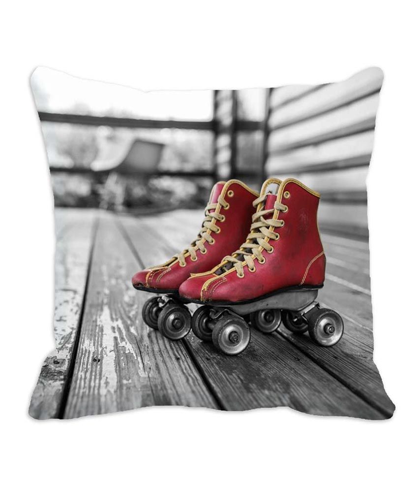 Mesleep Roller Skates 3D Cushion Cover Gray Buy Online At Best Price mesleep-roller-skates-3d-cushion-cover-gray-buy-online-at-best-price