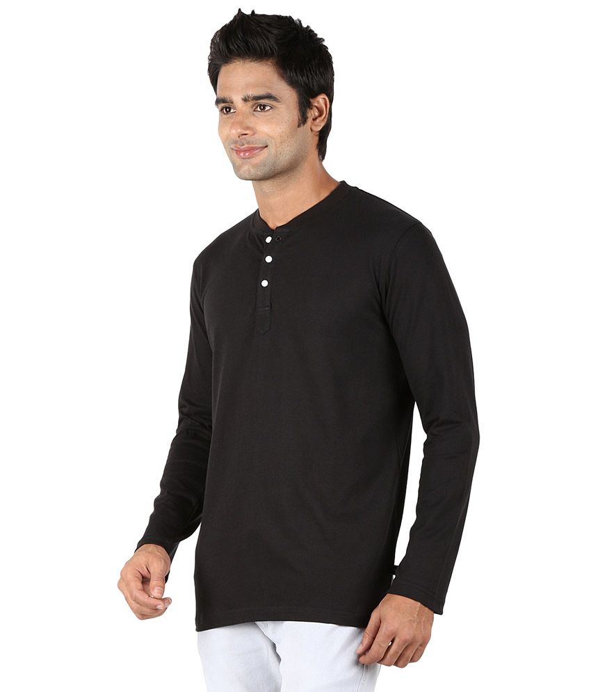 men black henley shirt