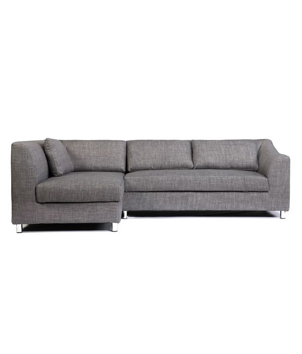  3 Seater L Shaped Sofa in Grey - Buy 3 Seater L Shaped 