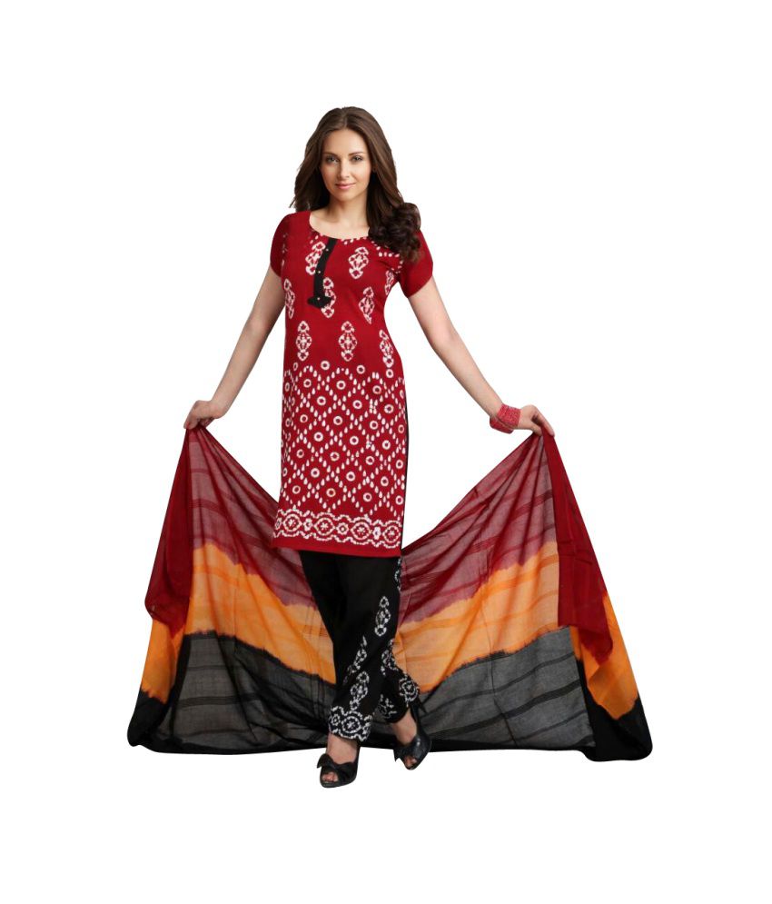 Jeevan Shri Multicoloured Cotton Unstitched Dress Material Buy Jeevan
