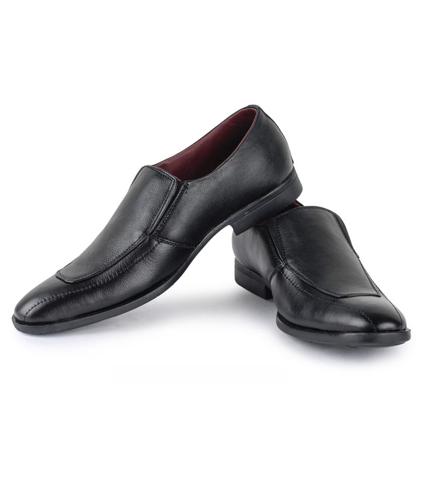 red and black formal shoes