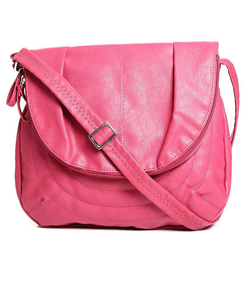 Baggit Pink Sling Bag - Buy Baggit Pink Sling Bag Online at Best Prices ...