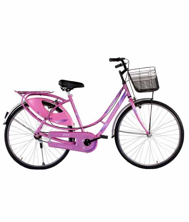 Bsa Ladybird Splash Cycle 26t Pink Adult Bicycles/Women Bicycle: Buy Online at Best Price on 