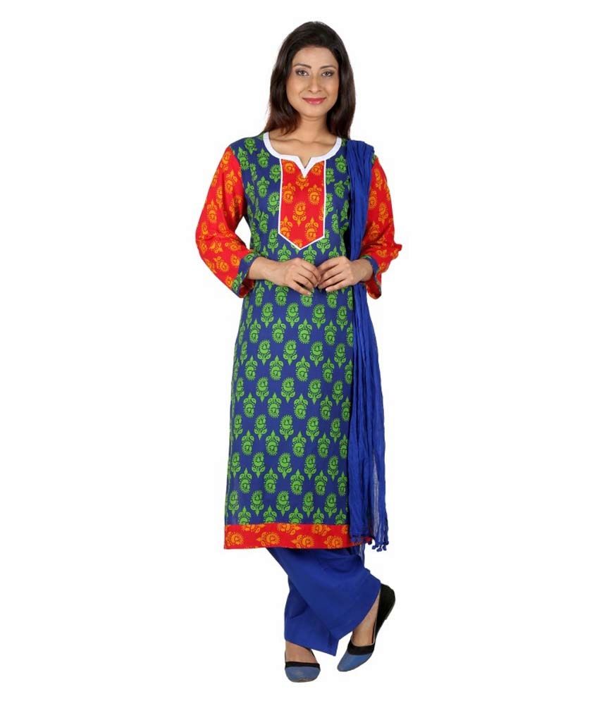 Anksh Printed Kurti With Salwar And Bandhni Dupatta - Buy Anksh Printed ...