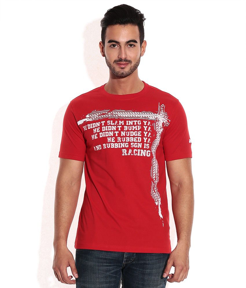 Spunk Red T-Shirt - Buy Spunk Red T-Shirt Online at Low Price in India ...