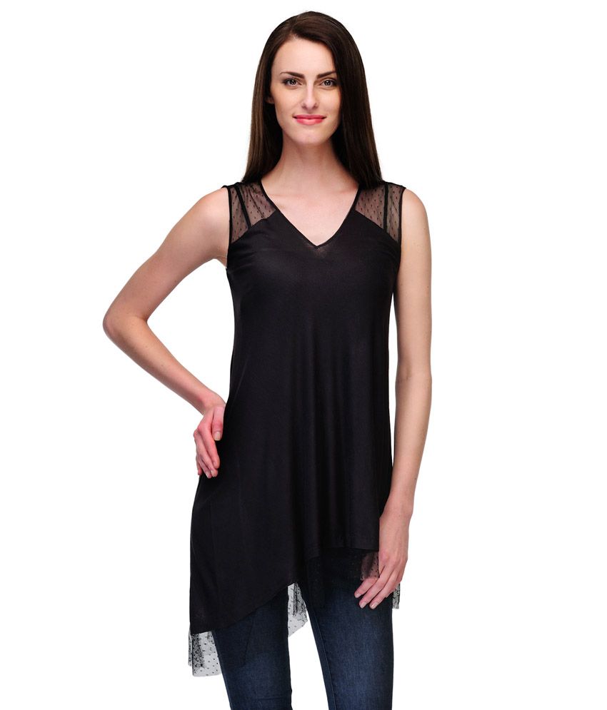 Fashionwalk Black Viscose Tops Buy Fashionwalk Black Viscose Tops