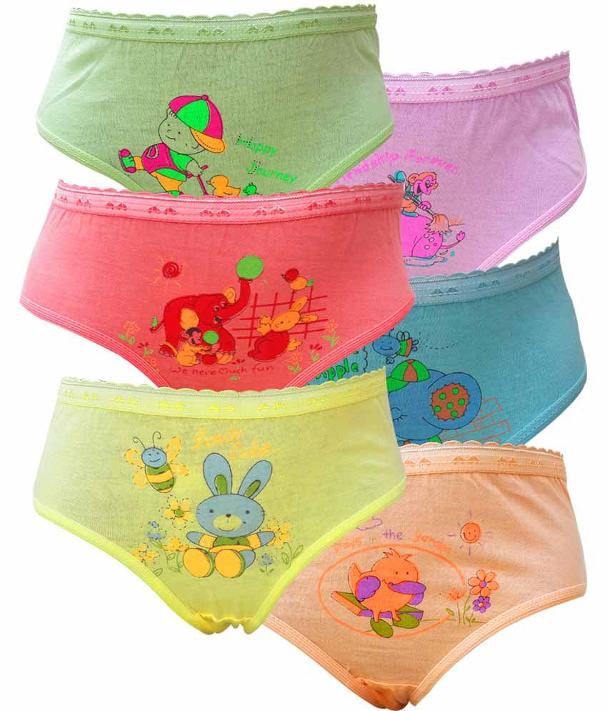     			Lure Wear Multicolor Unisex Briefs - Pack of 6