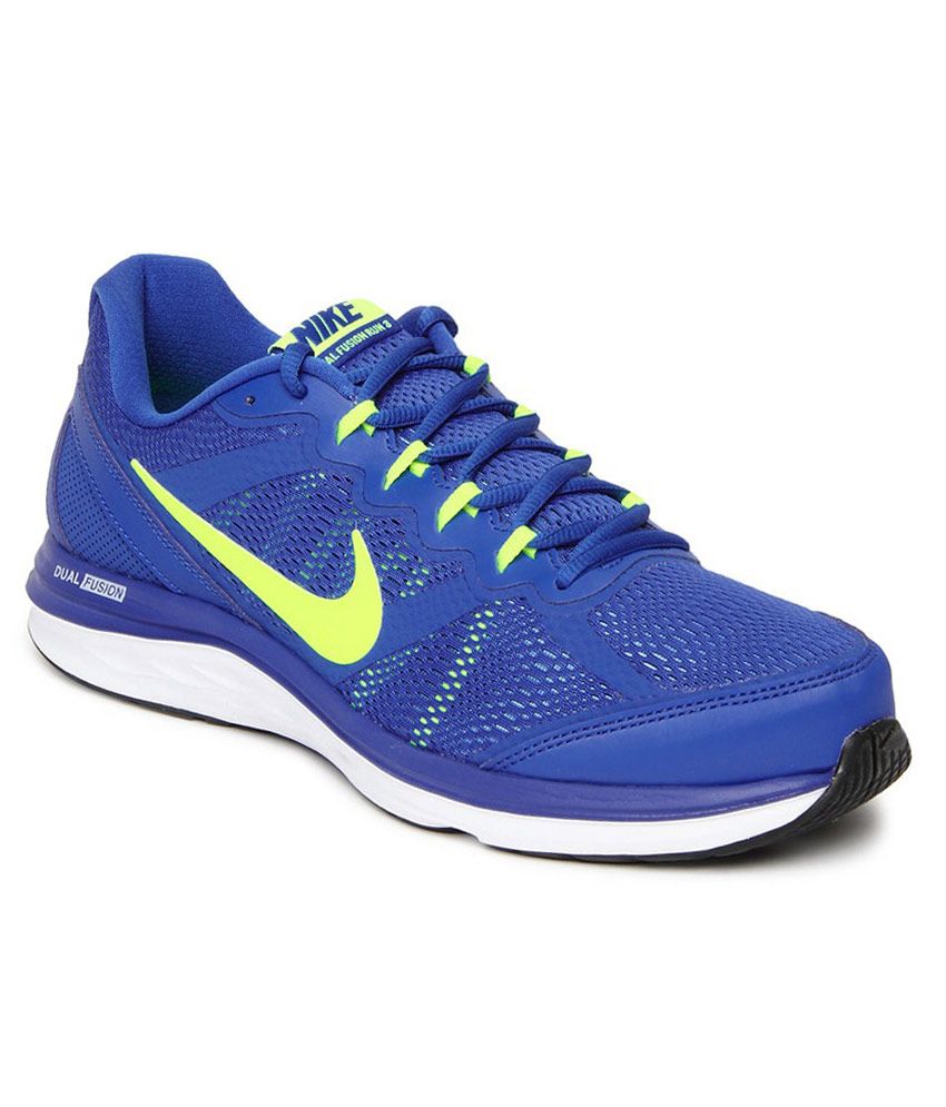 Nike Dual Fusion Run 3 Msl Blue Sport Shoes Nike Dual Fusion Run 3 Msl Blue Sport Shoes