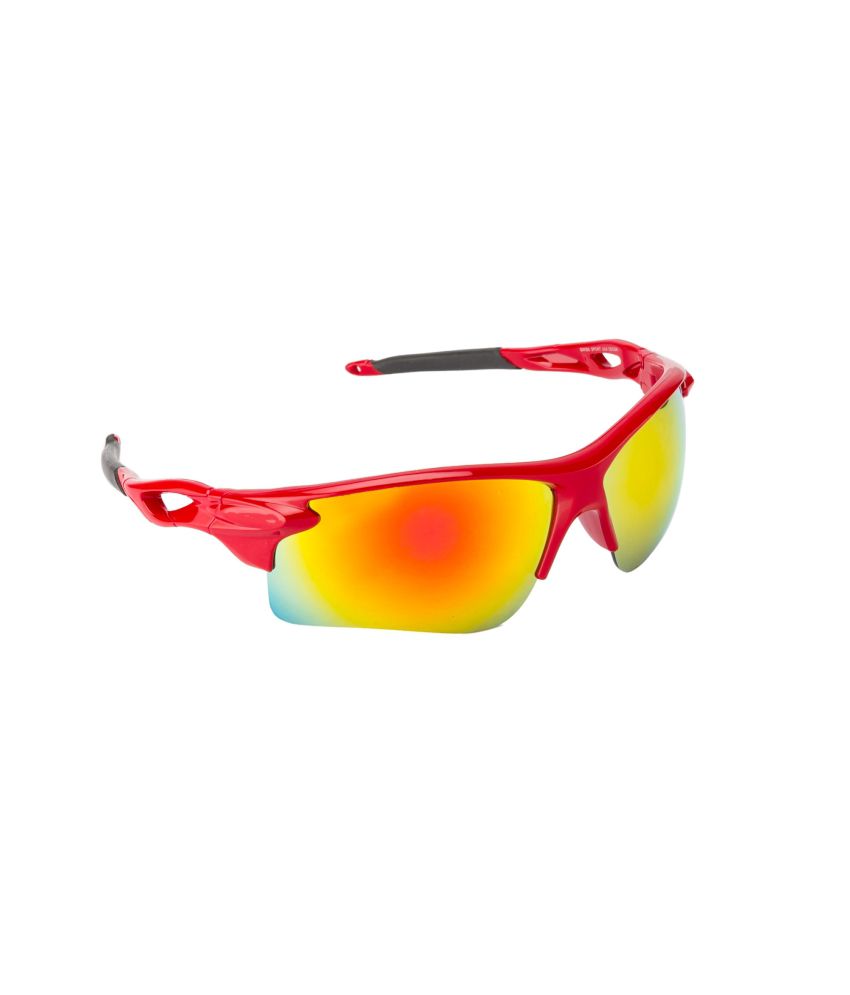     			Fair-X Red Frame Red Mirror Sports Goggles For Men & Women