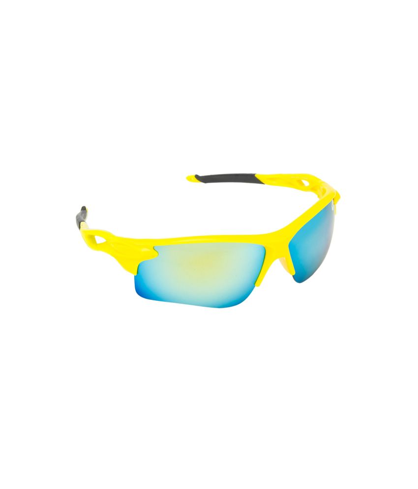     			Fair-X Yellow Frame Golden Mirror Sports Goggles For Men & Women