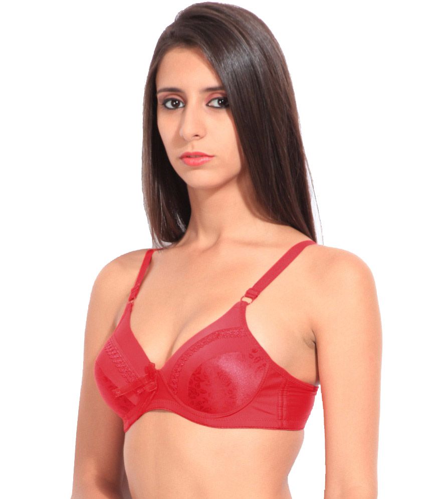 Buy Fusion Red Synthetic Padded Bra Online At Best Prices In India Snapdeal
