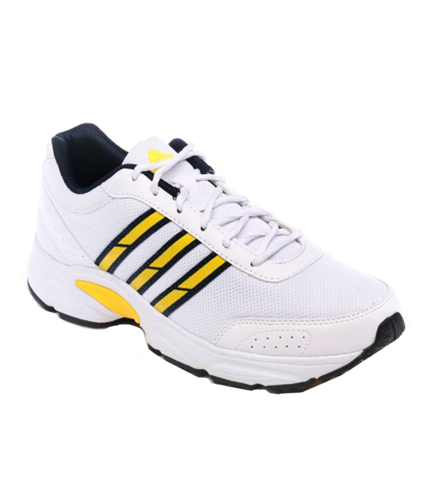 Adidas Men's Yago White and Yellow Running Shoes - Buy Adidas Men's ...