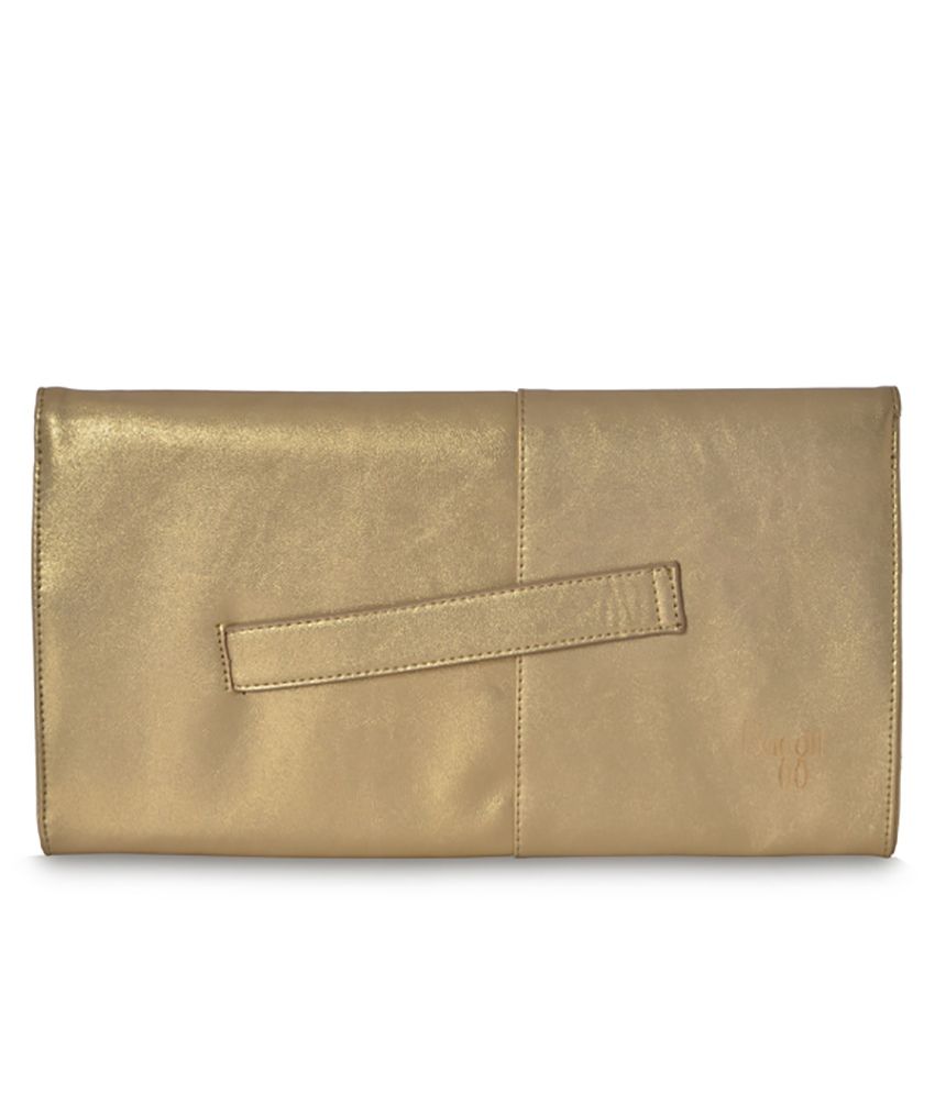 baggit golden clutch