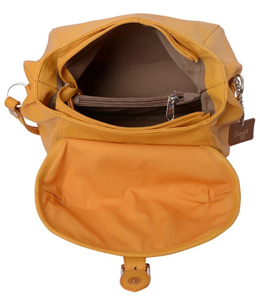 baggit yellow sling bag