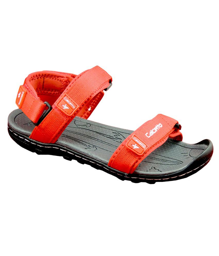 Calcetto Red Floater Sandals - Buy 