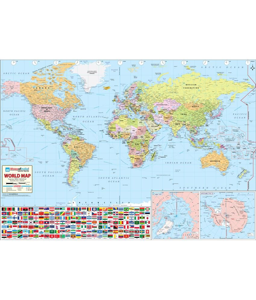 Maps Of India World Map Buy Online At Best Price In India Snapdeal