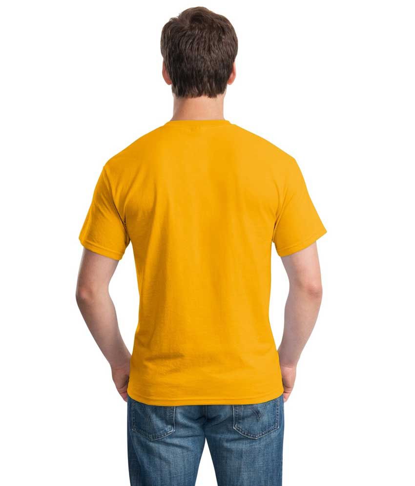 Inkvink Clothing Yellow Cotton Round Neck Printed T-Shirt - Buy Inkvink ...
