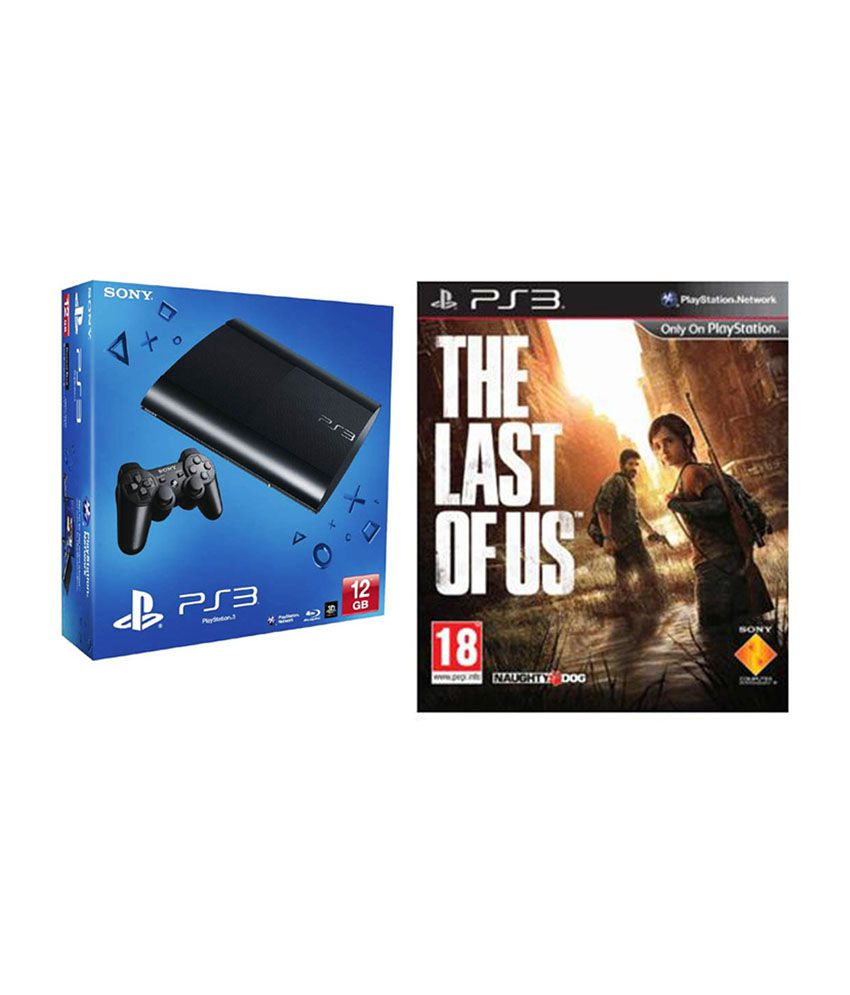     			Sony Playstation 3 (12 GB) (Black) with The Last of Us PS3