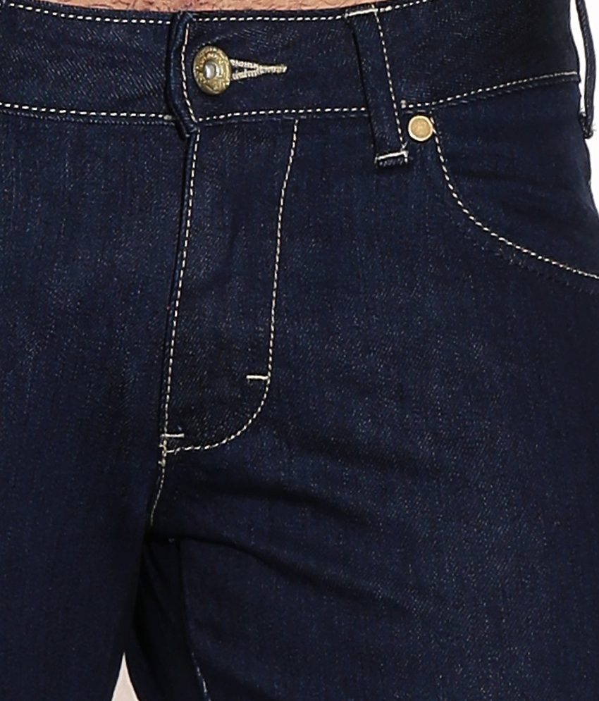 men's dark blue jeans regular fit