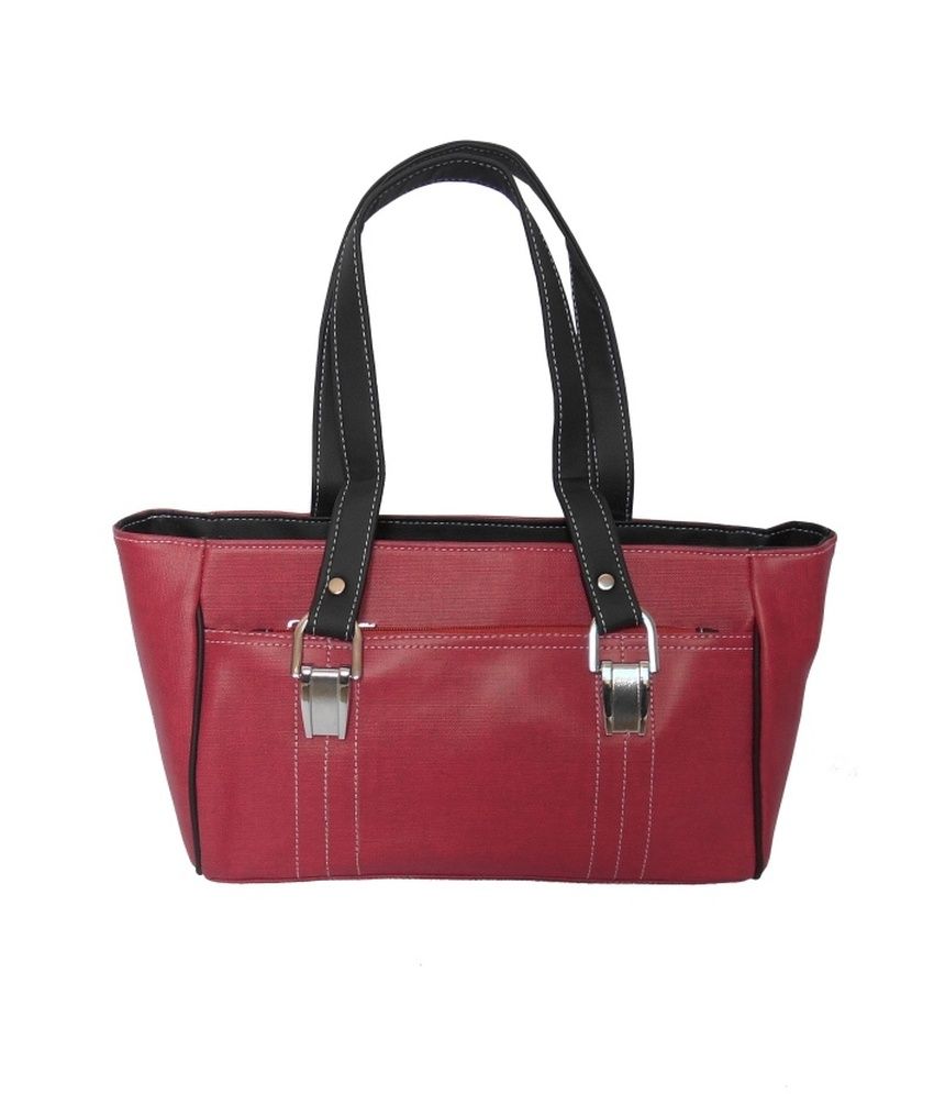 red leather shoulder handbags