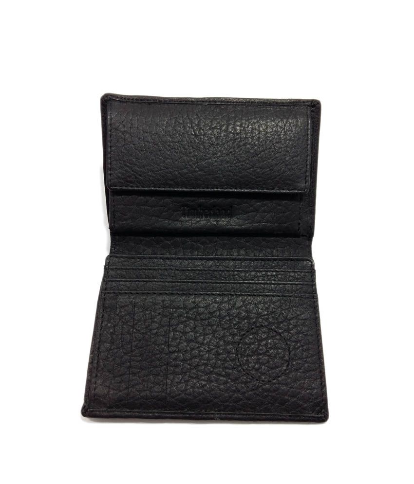 Timberland Black Leather Bi-Fold Regular Wallet: Buy Online at Low ...