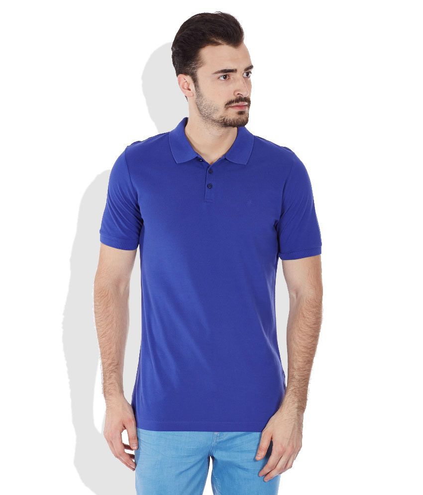 calvin klein blue polo shirt