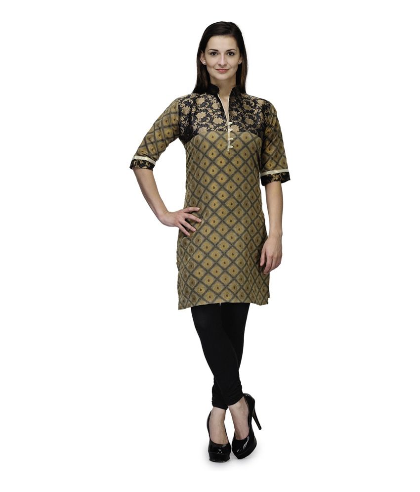 banarasi kurti neck design