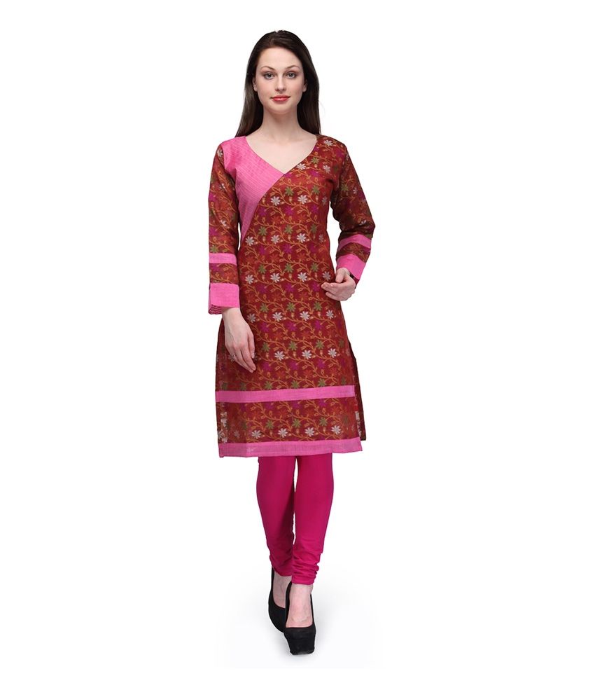 banarasi kurti neck design