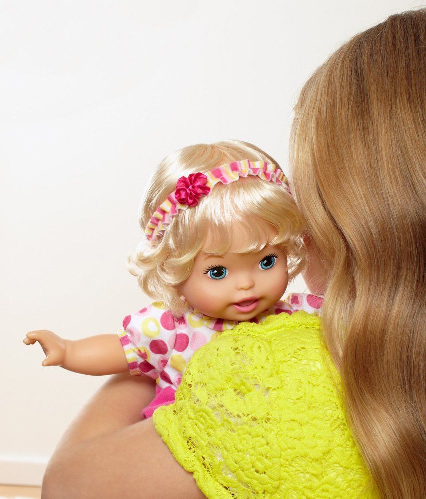 pretty baby doll black with blonde hair