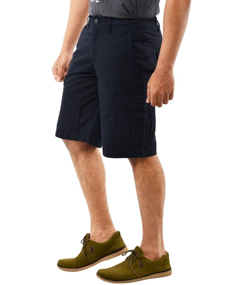 big and tall navy blue cargo shorts