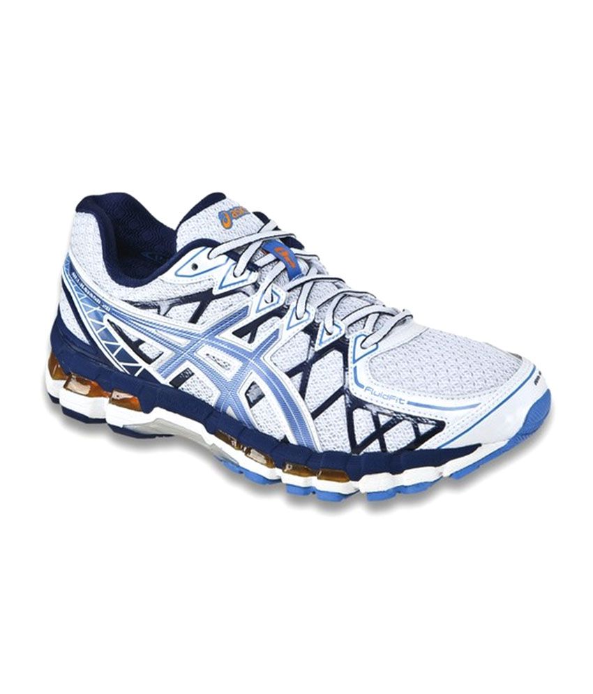 Asics White Synthetic Leather Lace Sport Shoes - Buy Asics White ...