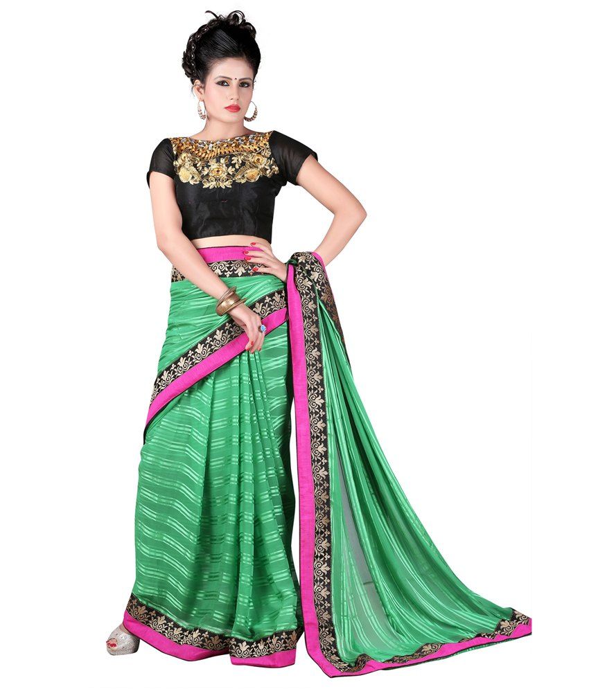 semi saree gown