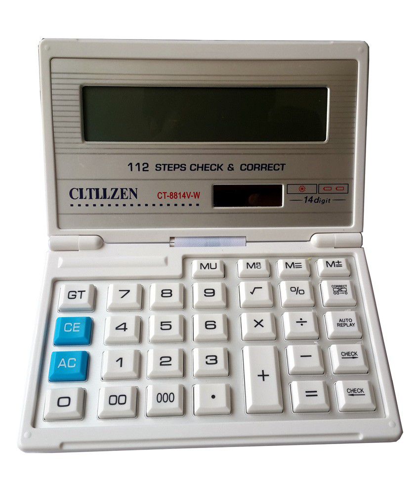     			Cltllzen Calculator Diary Type CT-8814V-W - White