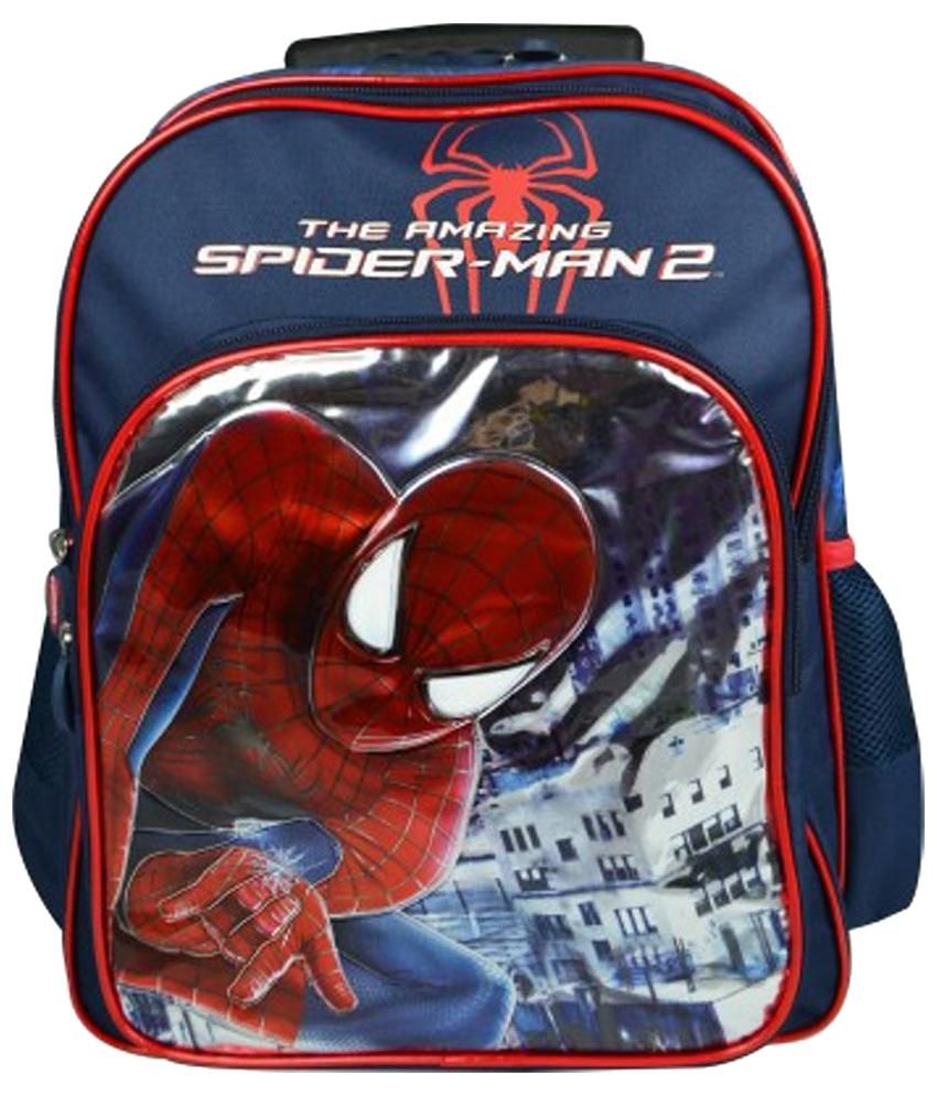 Simba Spiderman Navy & Red School Trolley Bag: Buy Online at Best Price in  India - Snapdeal