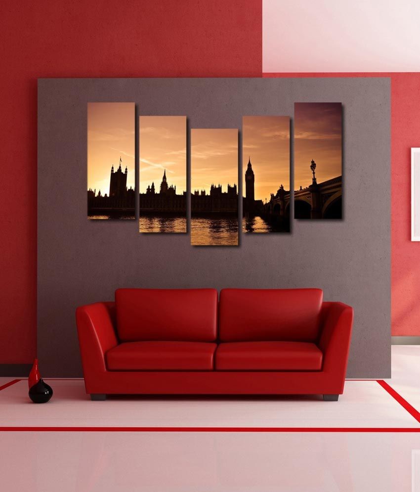 999 Glossy Printed Modern City Like Wall Art