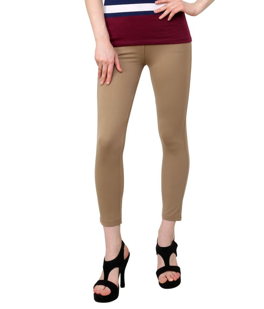 ... Beige Skin Fit Jegging Online at Best Prices in India - Snapdeal