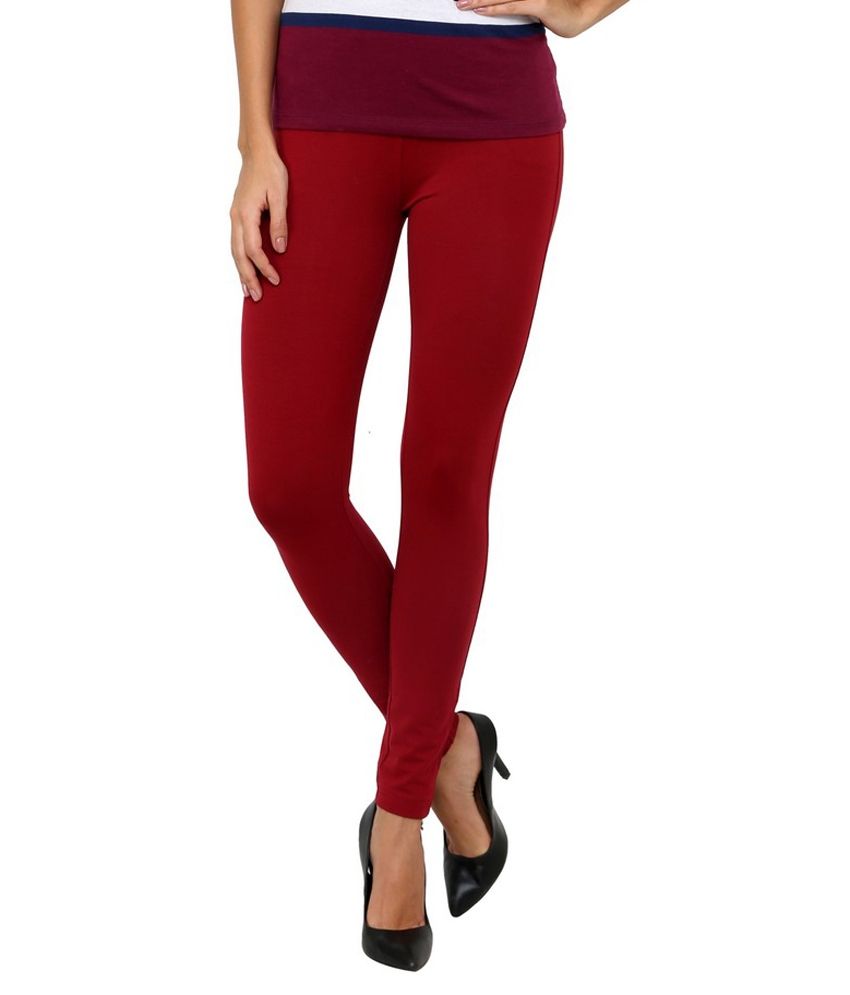 Buy Lakshita Red Skin Fit Jegging 