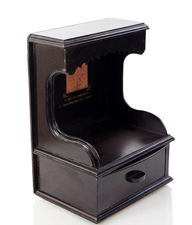 Pandit Shivkumar Vastu Ideas Off-white Small Wooden Temple 